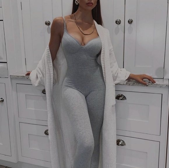 House of CB Pants - House of CB Kalani Grey Jumpsuit M